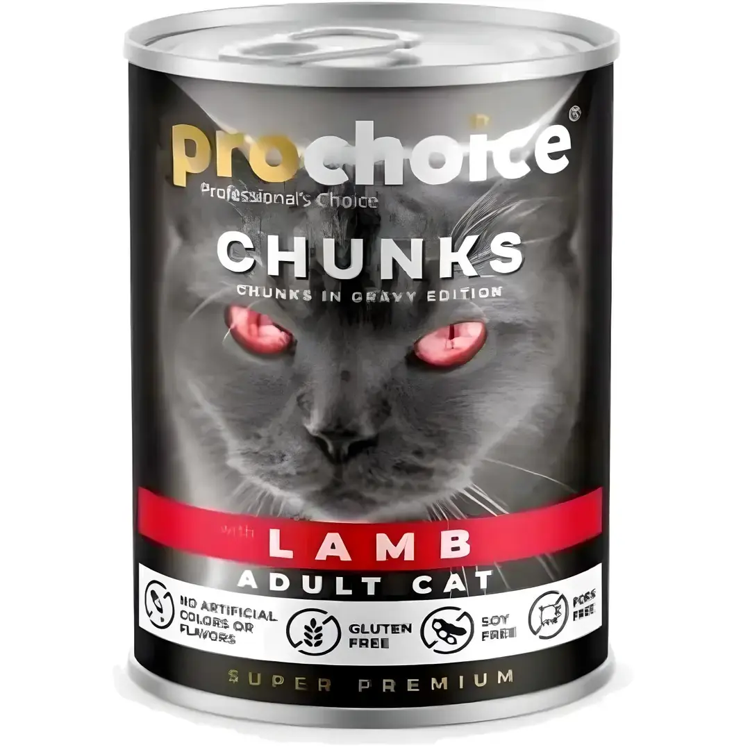 ProChoice Kuzu Etli Parçalı Gravy Kedi Konservesi 400 Gr